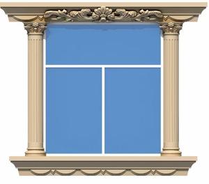 Moule décoratif en plastique pour garniture de fenêtre extérieure pour jantes de fenêtre en béton - Product Image 2