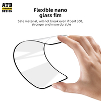 Atouchbo Protection d'écran transparente anti-explosion Nano HD à toucher sensible pour iPhone 14 Pro Max pour iPhone 13 12 11 Verre 100D