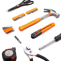 39pcs boîtier en plastique emballage ménage trousse à outils à main bricolage boîte à outils à main ensemble