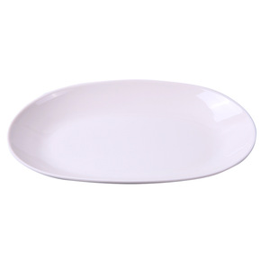 White Melamine Plates Rectangular Imitation Porcelain Dish For Party Hotel Meals - Product Image 5
