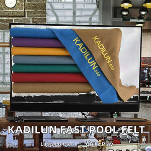 Épanouille de billard KADILUN 300 de 1,55 m de largeur, différentes couleurs, en nylon/laine, à séchage rapide, avec 6 rails - Product Image 2
