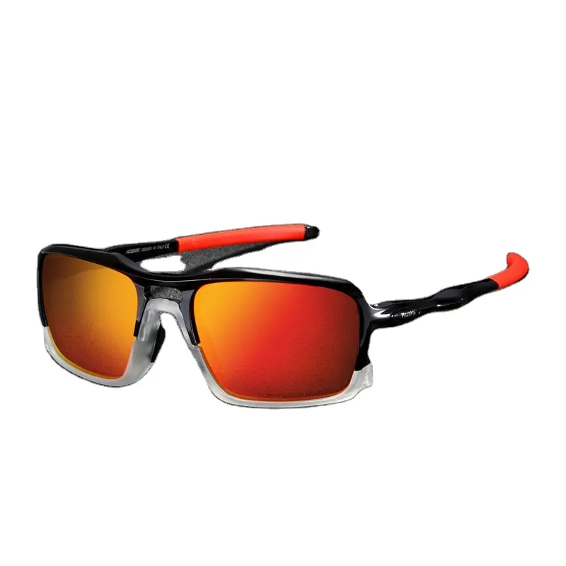 KDEAM nuovi occhiali da sole sportivi di fascia alta Ultra Light TR90 Frame vera pellicola polarizzata da esterno occhiali da sole