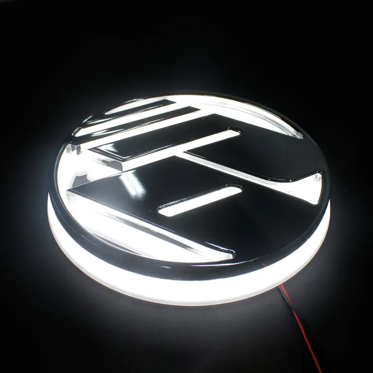 3D Metall Auto Embleme beleuchtet Chrom Auto Logo