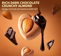 Zhongbao Hoogwaardige Gedroogde Zwarte Chocolade Fruit Amandel Gedroogde Fruitblokjes Natuurlijke Conservering Heerlijk Eten ODM OEM Fabriek