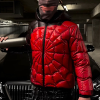 Vestes pour hommes BINBEIER avec logo personnalisé, vente en gros, veste matelassée imperméable, veste matelassée thermoréactive changeant de couleur pour hommes, Spider
