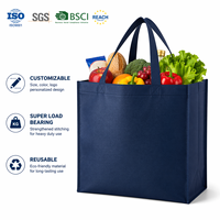 Sac écologique réutilisable biodégradable en tissu non tissé, vente chaude, avec logo personnalisé