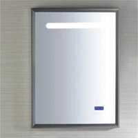 Accessoires de salle de bain Morden Art Deco LED Smart Mirror Lighted Glass Mounted with Touch Switch for Hotel Bath or Home Decor