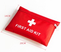 Trousse de premiers secours tactique individuelle, kit de survie et de traumatologie, en tissu Oxford rouge, durable et imperméable, pour sac tactique extérieur, trousse médicale