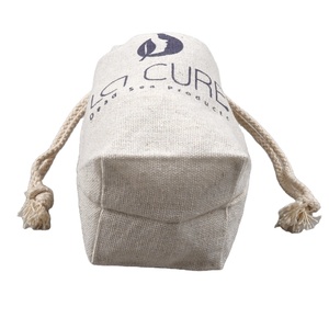 Sacs à cordon personnalisés avec votre propre logo de marque, fond carré, double cordon - Product Image 1