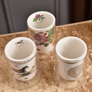 Ceramic Chopstick Utensil Holder Rests Cylinder Bucket Basket Knife, Fork and Spoon <b>Storage</b> - Product Image 2