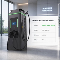 Station de recharge rapide publique DC 60kW 80kW 120kW 160kW avec écran tactile 10,1 pouces, RFID, POS, code QR, 4G, WiFi, Ethernet