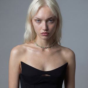 Collier ras-de-cou en maille de tourmaline multicolore en argent sterling 925 - Product Image 5