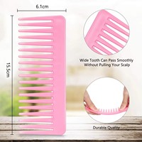 Peigne plat démêlant pour cheveux mouillés, outils de coiffure de salon, logo personnalisé, coloré, pour tous les types de cheveux