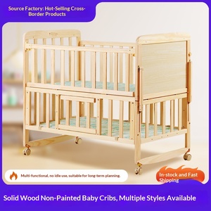 Berceau Cunas Para Bebes, lits bébé de luxe en bois massif, lit d'appoint, vente en gros, produits pour bébés multifonctionnels, lit pour tout-petits - Product Image 2