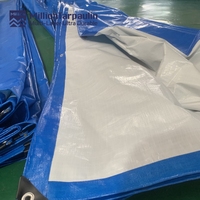 Bâche de camion imperméable MILLION 130 g/m² légère, bleue, résistante aux déchirures, en tissu PE, rouleaux de bâche HDPE