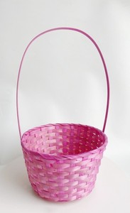 Panier de rangement en osier tressé coloré pour Pâques, paniers cadeaux en jacinthe d'eau tressée pour Pâques, mariage, pique-nique - Vente en gros - Product Image 2