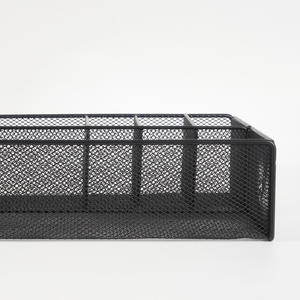 आधुनिक काले धातु के तार जाल डेस्क आयोजक कार्यालय पेन और डेस्कटॉप वस्तुओं के लिए - Product Image 3