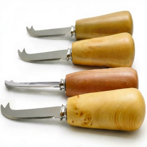 Wood Handle <b>Cheese</b> <b>Knives</b> <b>Set</b> Stainless Steel Blade Durable <b>Cheese</b> Tools For Tabletop Serving Use Events Use And Hotel Use - Product Image 1