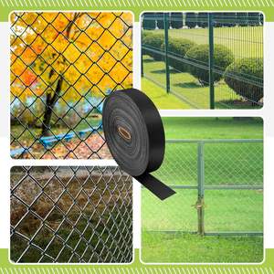 Bande d'intimité pour clôture grillagée 164 pi x 0,15 pi, écran d'intimité pour lattes de clôture grillagée avec 150 <span class=keywords><strong>attaches</strong></span> rapides et outil de perforation - Product Image 1