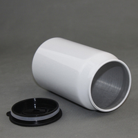 Expédition d'usine, personnalisable, gobelet en aluminium à sublimation créative, vierge, revêtu, bricolage, transfert thermique, 350 ml, isolé sous vide