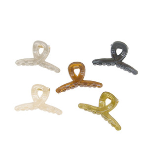 Mini pince à cheveux couleur gelée 5,5 cm en résine plastique pour usage quotidien, franges latérales et chignons - Product Image 5