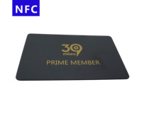 Kartu Bisnis NFC ISO14443A N 213 215 216 NFC logam kelas atas permukaan Matte NFC kartu bisnis UID dapat diubah