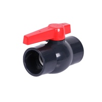 Katup Bola PVC/PPR Permukaan Halus Tekanan Tinggi DN20-75 Fitting Pipa Plastik untuk Pengendalian Air