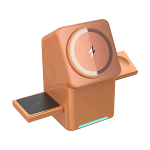 Chargeur sans fil pliable <span class=keywords><strong>3</strong></span> en 1 15W, chargeur sans fil rapide, station de charge rapide magnétique pour iPhone, iWatch, <span class=keywords><strong>AirPods</strong></span> - Product Image 6