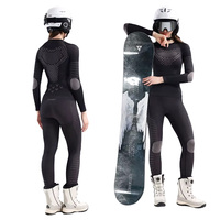 Sous-vêtements de ski fonctionnels X-BION pour femmes, collants de compression chauds tissés, kits sans couture, absorbant l'humidité, séchage rapide