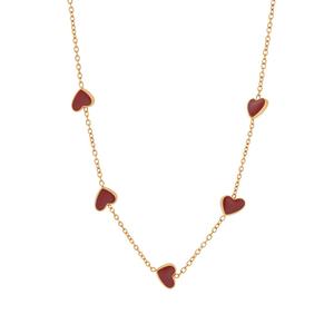 Collar Personalizado de Acero Inoxidable Chapado en Oro de 18K con Forma de Corazón, Joyería de Moda al por Mayor - Product Image 2