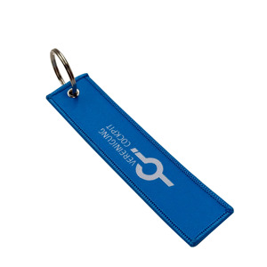 Custom Woven Keychain with Logo Cartoon Anime Design for Promotional Items & Carabiners