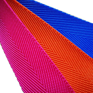 Sangles en nylon recyclé 100% certifiées GRS 25mm de large Herringbone Jacquard imperméable High <span class=keywords><strong>Polyester</strong></span> PP Webbing - Product Image 5