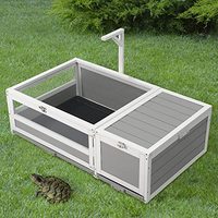 Vente en gros de maisons en bois simples pour animaux de compagnie avec porte Cages extérieures verrouillables pour animaux de reptile