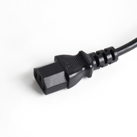 Câble d'alimentation pour console AC standard chinois personnalisé Cordon en cuivre à gaine en PVC avec mâle IEC femelle comme extrémité pour appareil ménager