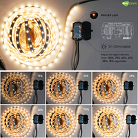 Capteur de mouvement pour bande LED, mini-interrupteur à intensité variable DC 12V à 30V, pour armoire, escalier, chambre à coucher