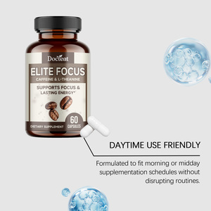 Capsule Smart Focus Formula con Caffeina e L-Teanina, Miscela Elite per Concentrazione e Energia Duratura, Integratore Alimentare - Product Image 2