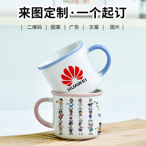 แก้วเซรามิคสไตล์เรโทรหนา สีพื้น ขอบพับได้ จับถนัดมือ เหมาะสำหรับใช้ในบ้าน - Product Image 5