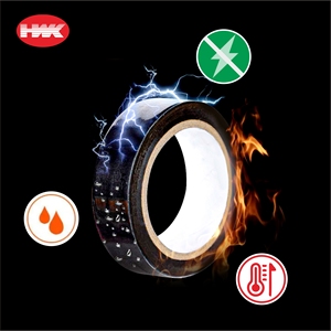 HWK Noir Thermofusible En Caoutchouc Adhésif Simple Face <span class=keywords><strong>PVC</strong></span> Électrique Isolant Ruban Sensible À La Pression Masquage Isolant Film Papier - Product Image 6