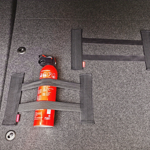 Red elástica para maletero de coche – Organizador de almacenamiento de malla retráctil, soporte para extintor, bolsillo trasero para asiento – Ajuste universal - Product Image 2