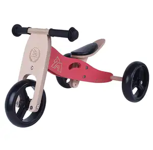 7 Дюймов Деревянный Мини трехколесного велосипеда 2-в-1 Мути-функция деревянный кататься на игрушечных автомобилей