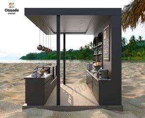ตู้โชว์เคาน์เตอร์ร้านกาแฟทันสมัยพร้อมไฟ LED สำหรับจัดแสดงสินค้าบนเคาน์เตอร์กาแฟ - Product Image 6