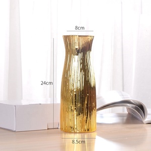 Bộ Bình Hoa Gốm Vàng Sang Trọng Chất Lượng Cao Bán Chạy Bình Trang Trí Nhà Cửa - Product Image 2