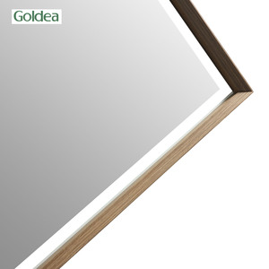 <span class=keywords><strong>Goldea</strong></span> 2025, Exhibición en la Feria de Cantón, Mueble de Baño con Superficie de Madera Melamina y Marco de Metal Negro, YBC205C-080 - Product Image 5