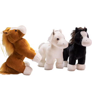 Nieuwe Knuffel Schattig Pluche Assortiment Speelgoed Bruine Dieren Geschenken Feest Gunsten Benodigdheden Decoratie Paard Pluche Knuffels - Product Image 1