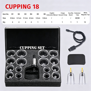 ODM/OEM Juego de 18 Ventosas Chinas <span class=keywords><strong>para</strong></span> Alivio del Dolor Muscular con Bomba de Vacío, Ventosas de Silicona <span class=keywords><strong>para</strong></span> Reducción de Celulitis en Casa - Product Image 6