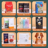 Sachet d'emballage alimentaire pour animaux de compagnie, imprimé en couleur, refermable avec fermeture éclair, pochette verticale à huit soudures, logo imprimé, personnalisable pour le pain