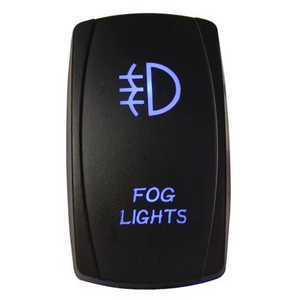 12V étanche Marine bateau voiture interrupteur Laser gravé 5 broches <span class=keywords><strong>bleu</strong></span> lumière LED interrupteur à bascule marche-arrêt caractéristique écran commutateurs automatiques - Product Image 3