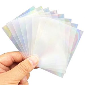 Fundas Holográficas para Tarjetas de PP de 7 Pulgadas, Protectores de Tarjetas Coleccionables, Diseño Moderno con Impresión por Transferencia de Calor - Product Image 4