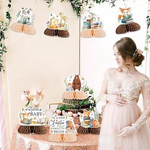 Comienza una Nueva Época, Decoraciones para Baby Shower, Decoraciones Temáticas de Libros de Cuentos, Centros de Mesa de Panal de Abeja, Artículos para Revelación de Género - Product Image 6