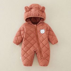 Traje de Esquí de una Pieza para Bebés y Niños Pequeños, Otoño Invierno, Nuevo, Grueso, Cortavientos, Impermeable, con Cremallera Floral, Mono Moderno - Product Image 6